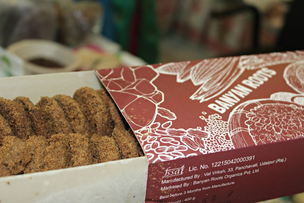 Millet and jaggery cookies by Banyan Roots were a popular attraction at the event;©Benefit Publishing Pvt Ltd