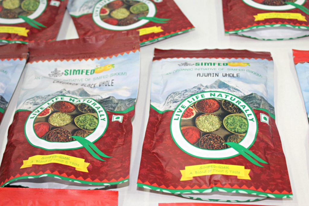 Organic spices by SIMFED (Sikkim State Co-operative Supply and Marketing Federation Ltd), the apex marketing society for Sikkim Organic; ©Benefit Publishing Pvt Ltd