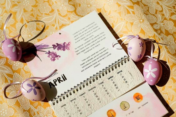 The Growing Calendar by Primoza; month-April; plant-lavender