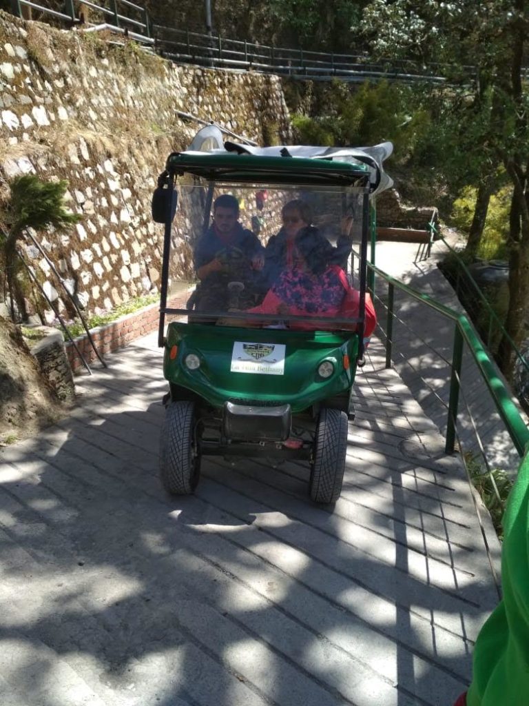 Electric cart at La Villa Bethany in Landour, Mussoorie - Photo by Dr Supriya Mahajan Sardana, MD