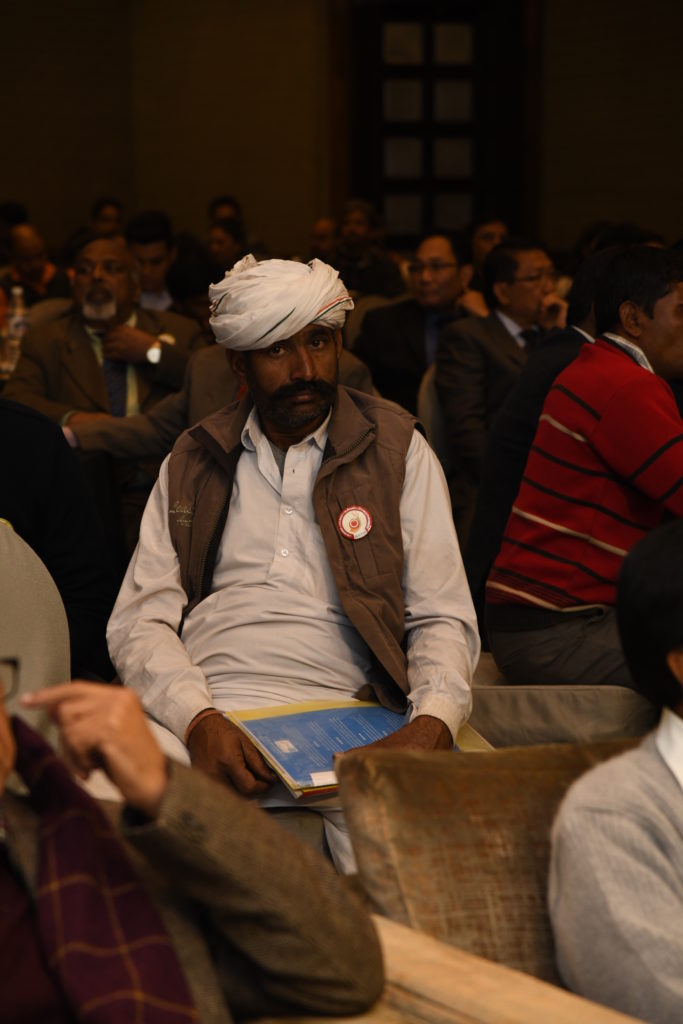 A farmer at Jaivik India Awards 2019