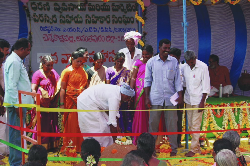 Board of Directors of Dharani FaM CooP Ltd. Photo courtesy of The Timbaktu Collective