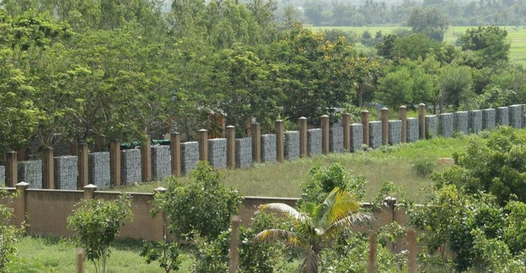 Kanchi Eco Village boundary wall