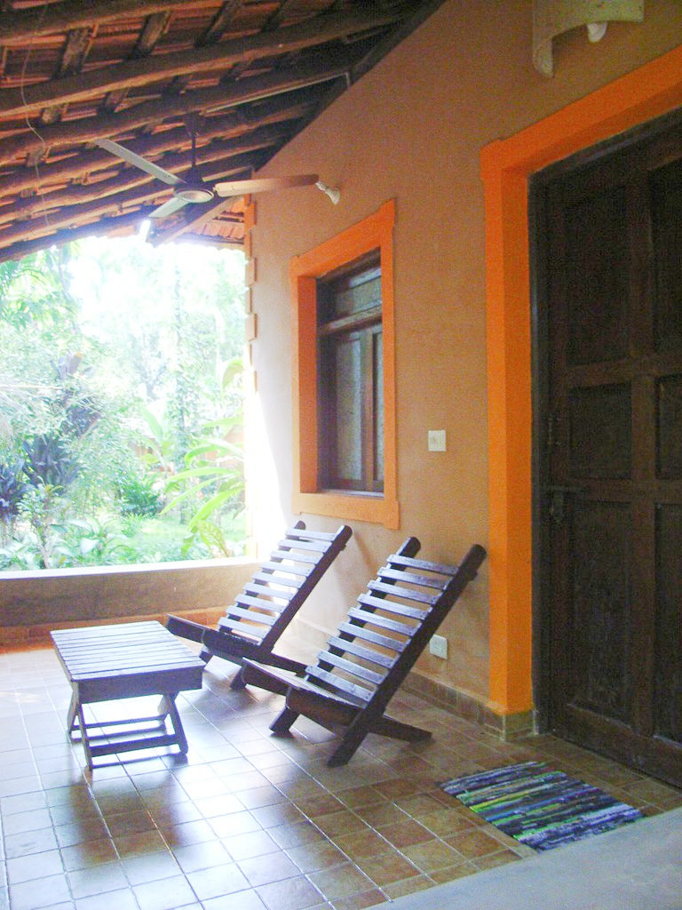 Dudhsagar Plantation organic farmstay Goa - cottage - porch sitout