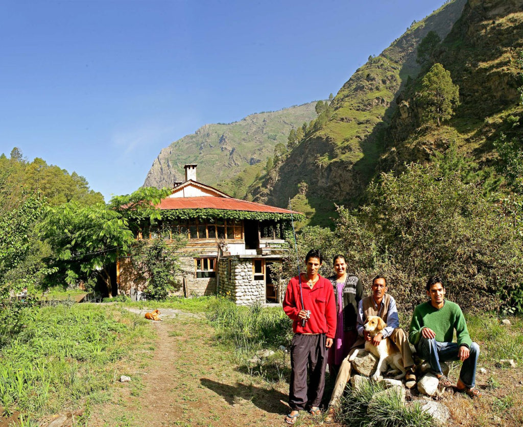 Environmental activist, Raju Bharti, with his family- RAJU BHARTI’S GUEST HOUSE