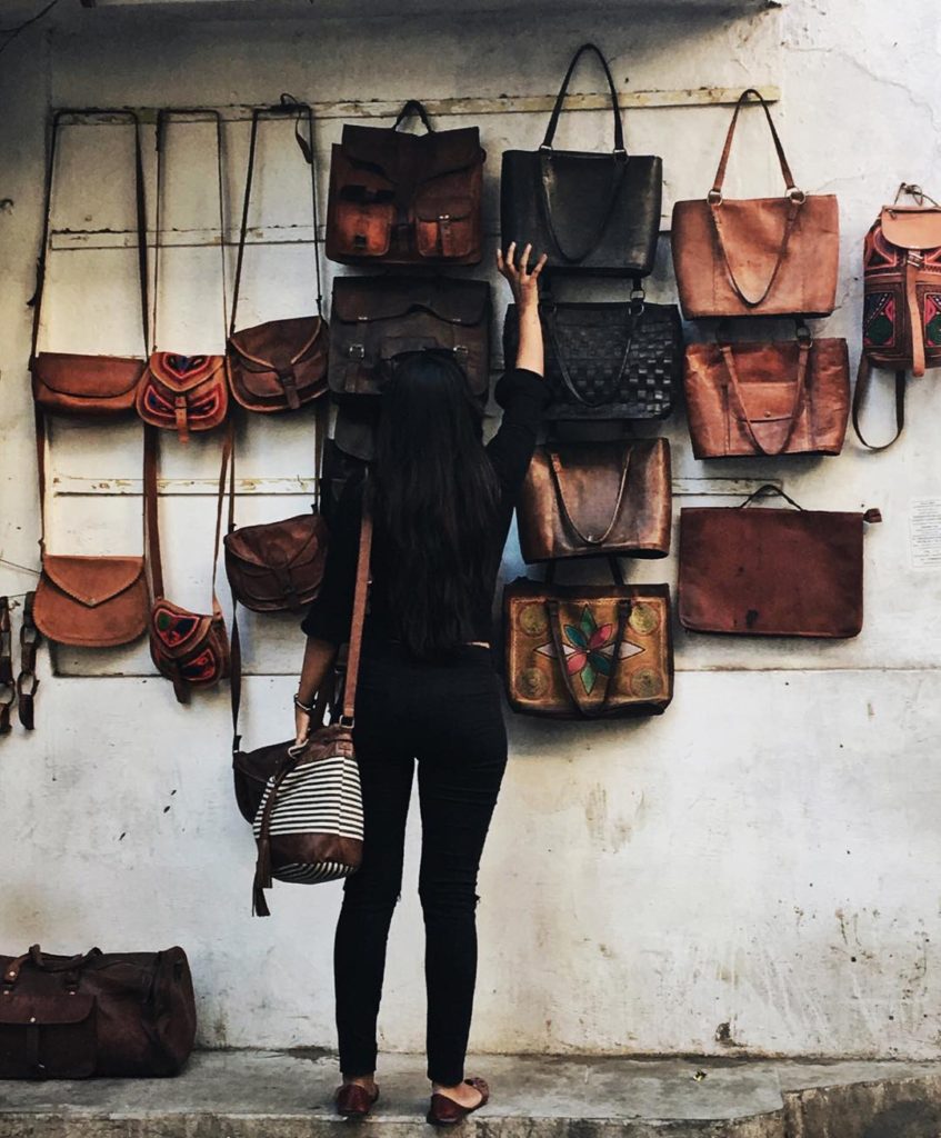 Leather bags made by local artisans in Udaipur-photo by Ananya Ghosh-Pure & Eco India