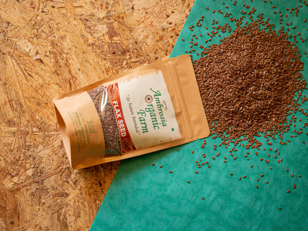 Organic flax seeds from Ambrosia Organic Farm - Pure & Eco India