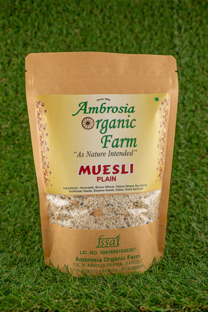 Organic muesli from Ambrosia Organic Farm - Pure & Eco India