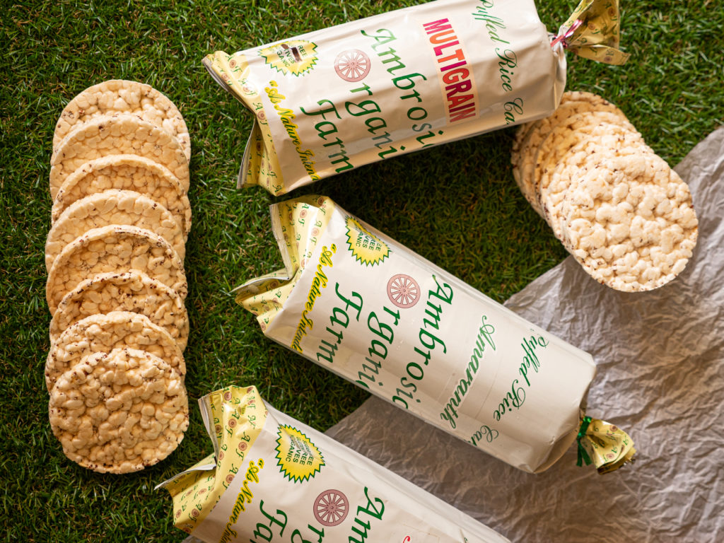 Organic rice cakes from Ambrosia Organic Farm - Pure & Eco India