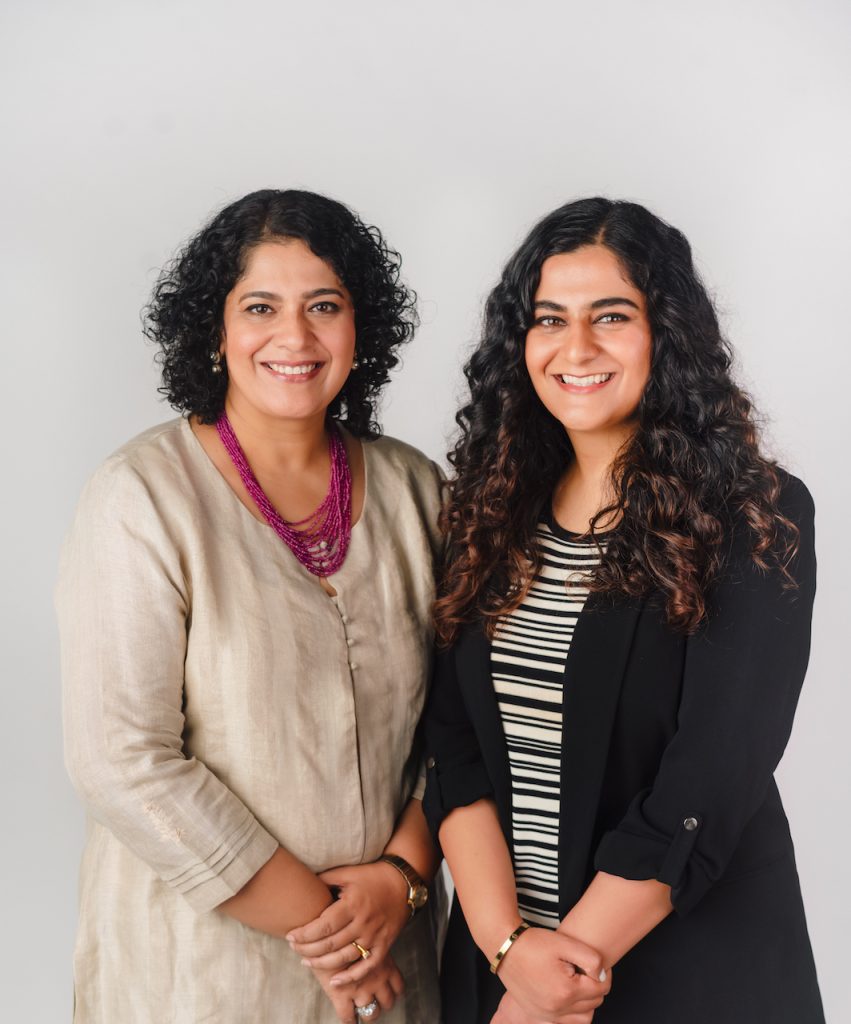 Meghna Kishore (Left) & Barkha Bhatnagar Das - Founders of Greendigo - Pure & Eco India