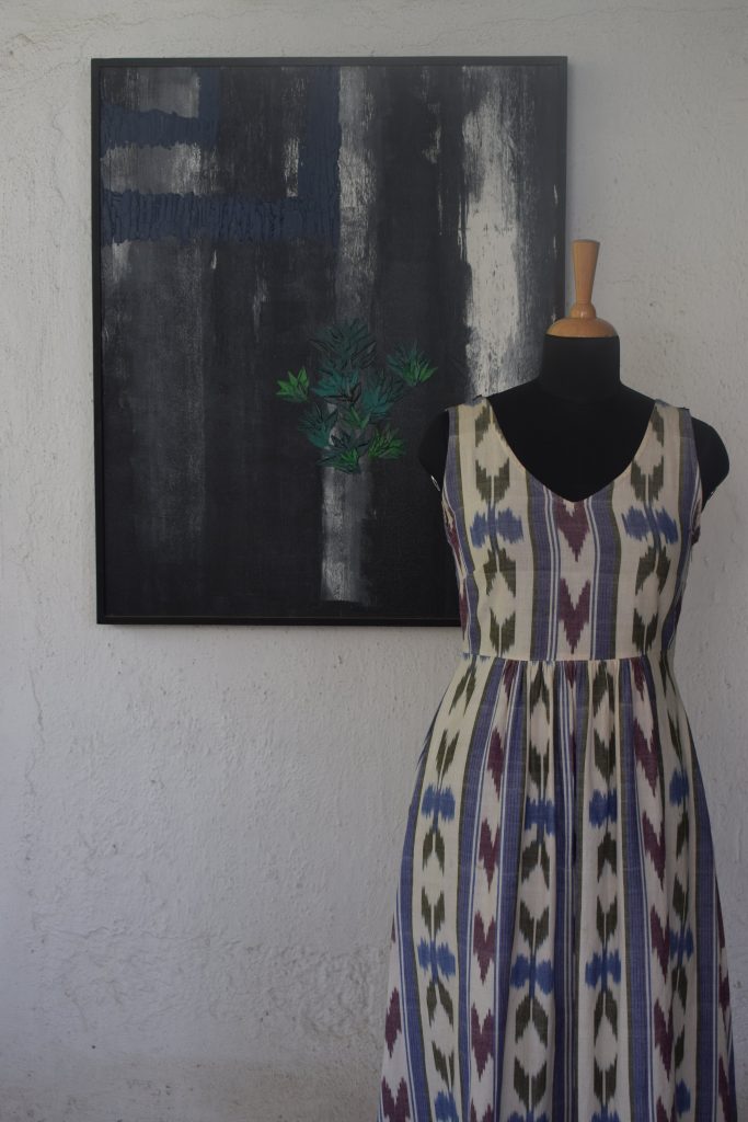 SARA Ikat dress by IYLA-Pure & Eco India-min