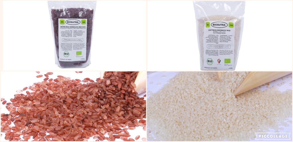 Biosutra aromatic rice & parboiled red rice - Pure & Eco India