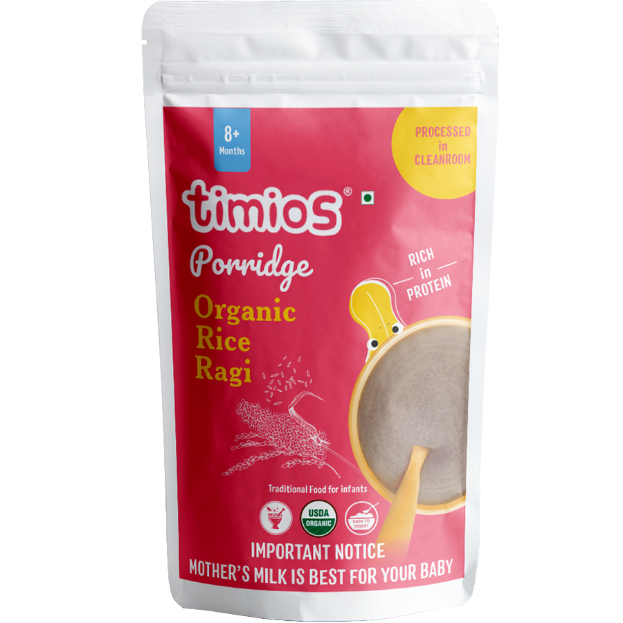 Timios organic ragi & rice porridge-Pure & Eco India