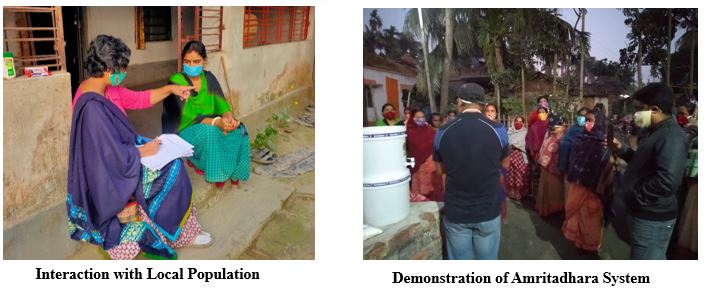 Demonstration of low-cost user friendly water purification system, known as Amritadhara-Pure & Eco India
