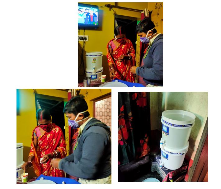 Installation and Training to use low-cost user friendly water purification system, known as Amritadhara-Pure & Eco India
