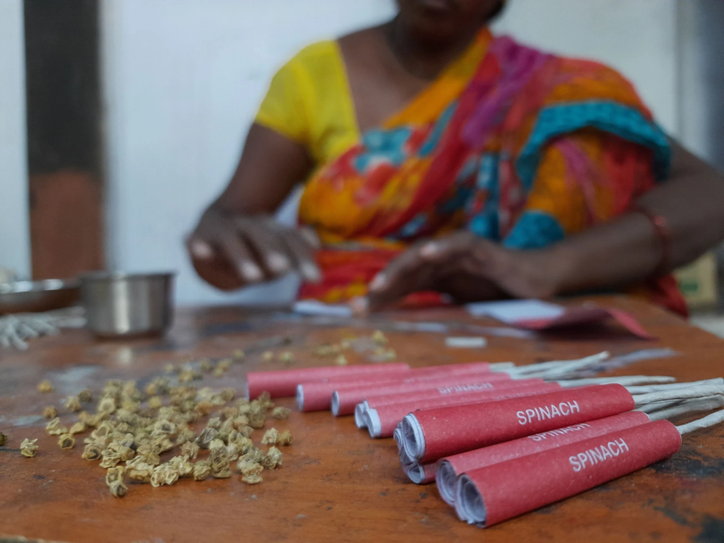 Microgreen ladi being made-Pure & Eco India